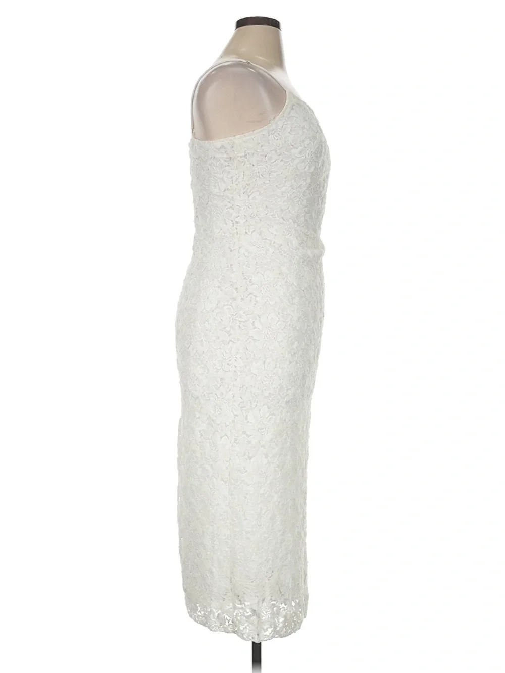 12th Tribe Ivy White Textured Midi Dress - Size XL - Picture 8 of 11